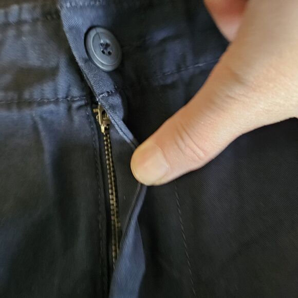 Old Navy Slim Broke In Navy Chino Pants Slacks Droit Porte Mens 31" x 32" NEW - Picture 5 of 8